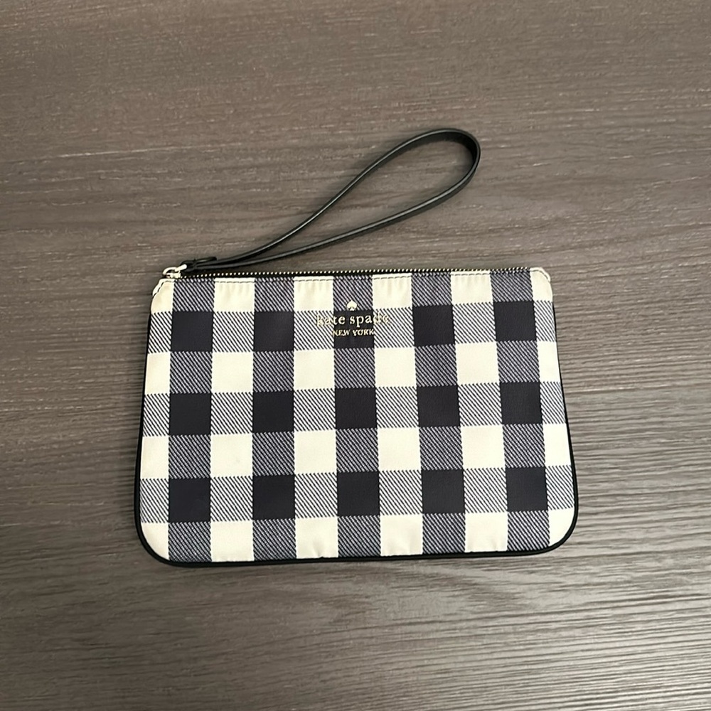 Kate Spade Gingham Wristlet